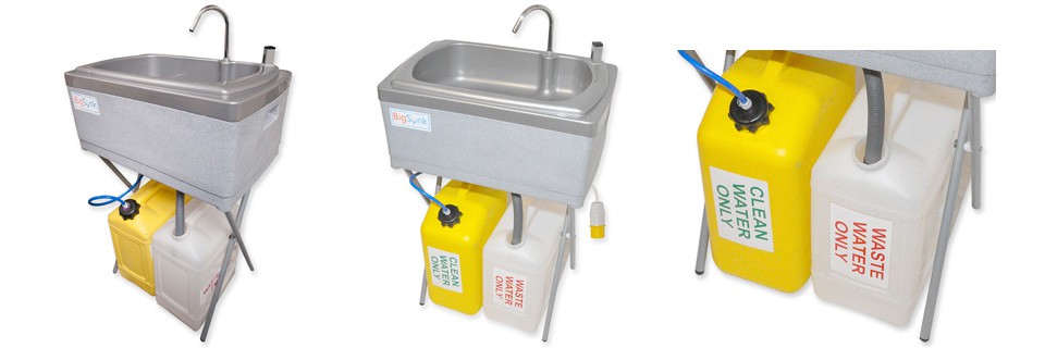 Lavamanos portátil y autonomo de gran caudal Aquaneo